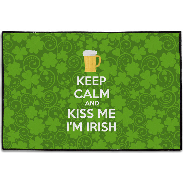 Kiss Me I'm Irish Personalized Door Mat - 36x24 (APPROVAL)