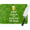 Kiss Me I'm Irish Personalized Glass Cutting Board