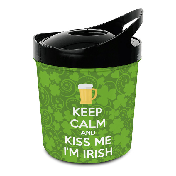 Custom Kiss Me I'm Irish Plastic Ice Bucket (Personalized)