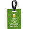 Kiss Me I'm Irish Plastic Luggage Tag - Rectangular