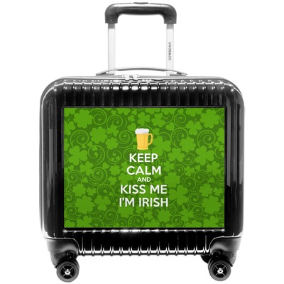 Kiss Me I'm Irish Pilot / Flight Suitcase (Personalized)