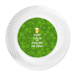 Kiss Me I'm Irish Plastic Party Dinner Plates - 10"