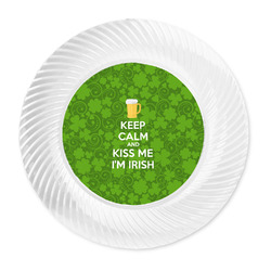 Kiss Me I'm Irish Plastic Party Dinner Plates - 10"