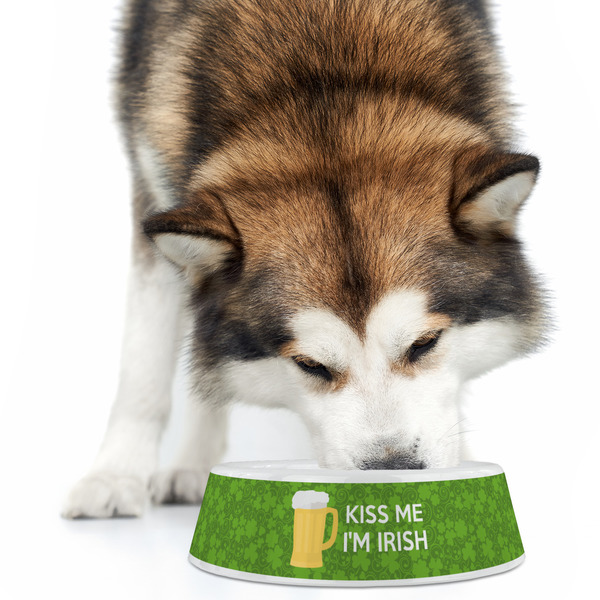 Kiss Me I'm Irish Plastic Pet Bowls - Large - LIFESTYLE