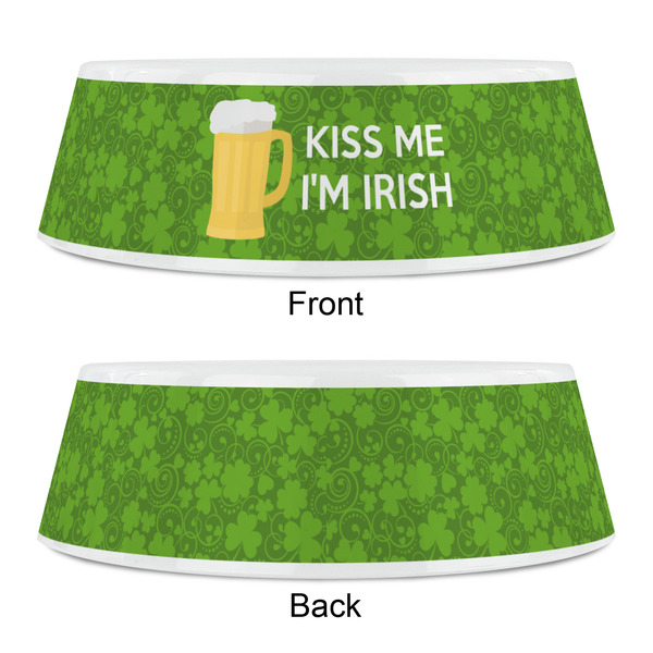 Kiss Me I'm Irish Plastic Pet Bowls - Small - APPROVAL