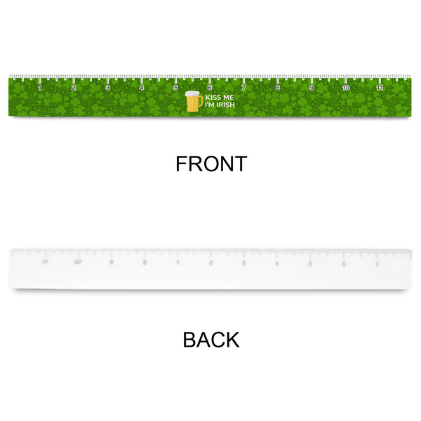 Kiss Me I'm Irish Plastic Ruler - 12" - APPROVAL