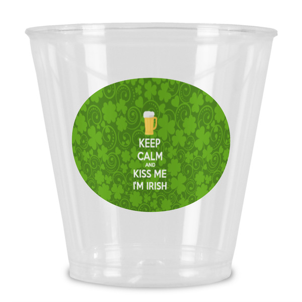 Custom Kiss Me I'm Irish Plastic Shot Glass