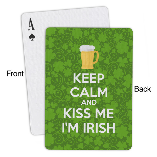 Kiss Me I'm Irish Playing Cards - Approval