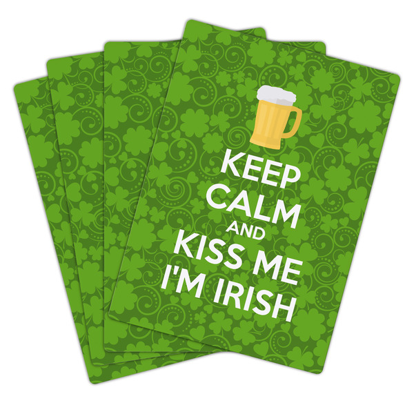 Kiss Me I'm Irish Playing Cards - Hand Back View