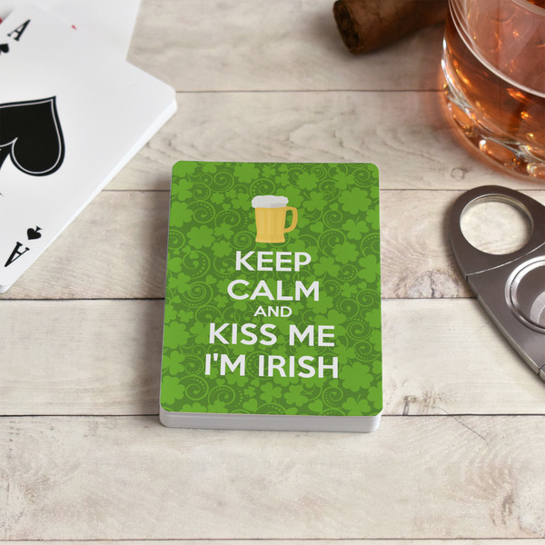 Kiss Me I'm Irish Playing Cards - In Context