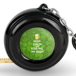 Kiss Me I'm Irish Pocket Tape Measure - 6 Ft w/ Carabiner Clip (Personalized)