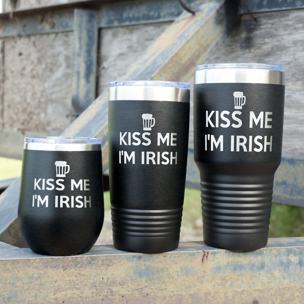 Kiss Me I'm Irish Polar Camel Tumblers - Group Shot