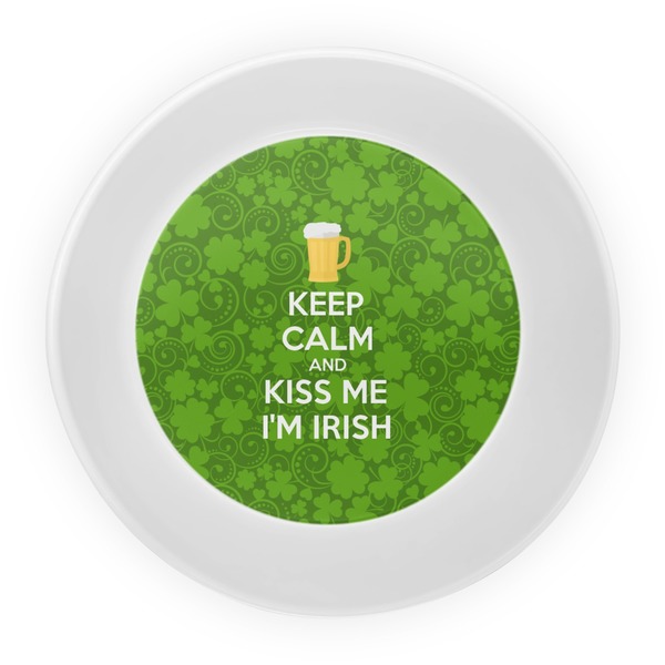 Kiss Me I'm Irish Melamine Bowl - Center