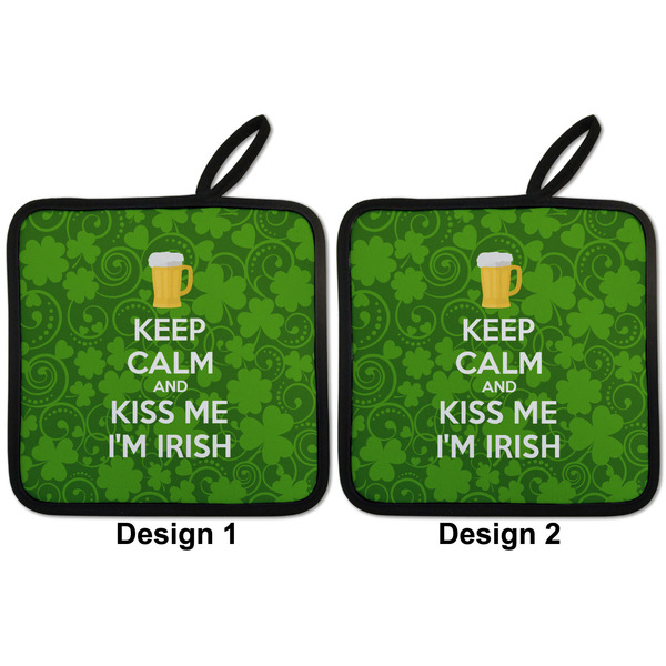 Kiss Me I'm Irish Pot Holders - Set of 2 APPROVAL
