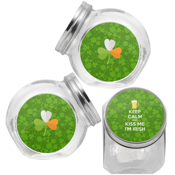 Kiss Me I'm Irish Puppy Treat Jar - Top Left Right