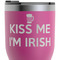 Kiss Me I'm Irish RTIC Tumbler - Magenta - Close Up