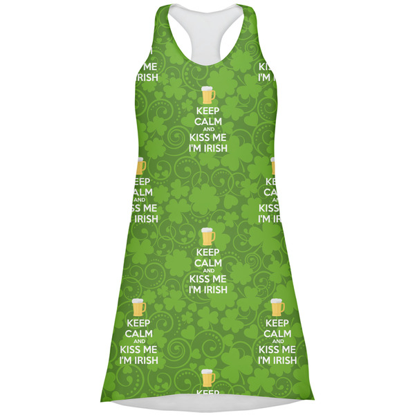 Custom Kiss Me I'm Irish Racerback Dress - X Small (Personalized)