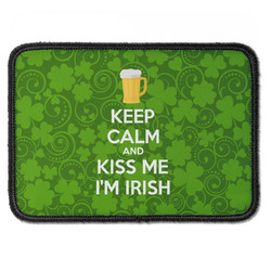 Kiss Me I'm Irish Iron On Rectangle Patch