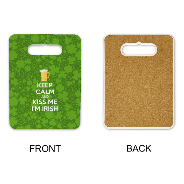 Kiss Me I'm Irish Rectangle Trivet with Handle - APPROVAL