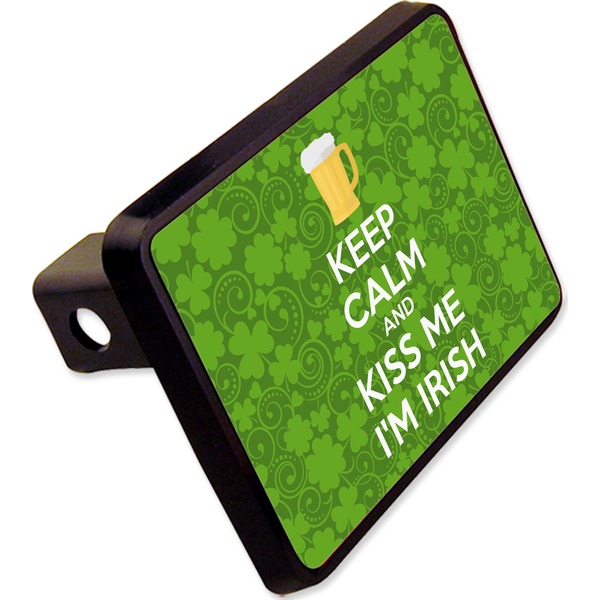 Custom Kiss Me I'm Irish Rectangular Trailer Hitch Cover - 2" (Personalized)