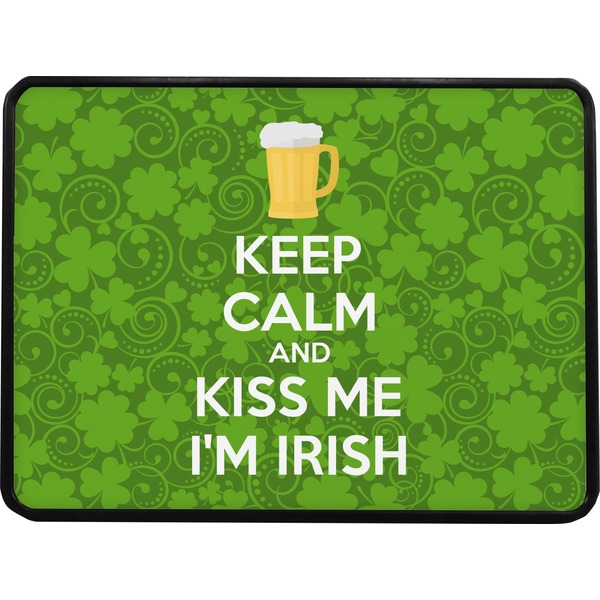 Kiss Me I'm Irish Rectangular Car Hitch Cover w/ FRP Insert