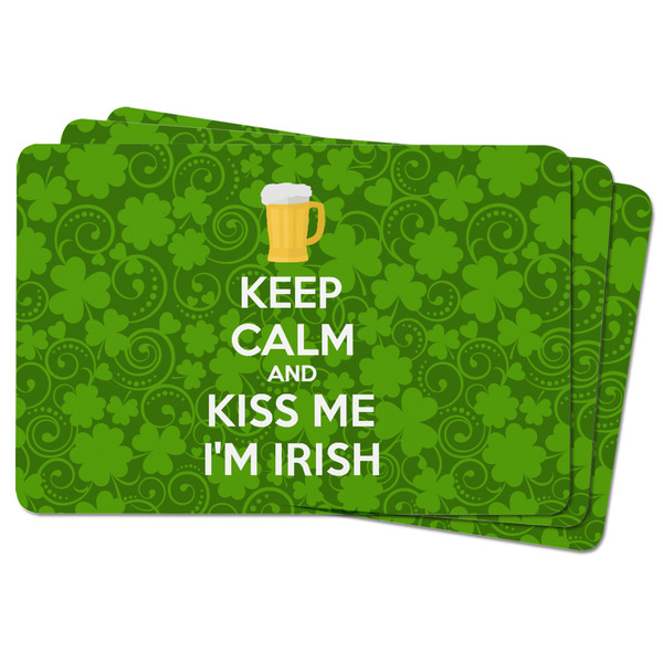 Kiss Me I'm Irish Rectangular Fridge Magnet - THREE