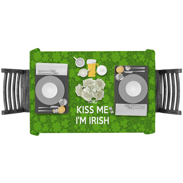 Kiss Me I'm Irish Rectangular Tablecloths - LIFESTYLE