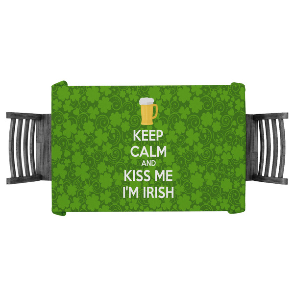 Custom Kiss Me I'm Irish Tablecloth - 58"x58" (Personalized)