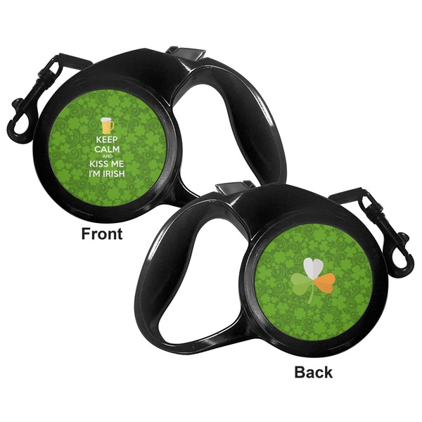 Kiss Me I'm Irish Retractable Dog Leash - Medium Large - Apvl