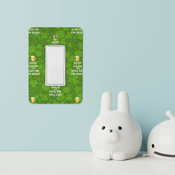 Kiss Me I'm Irish Rocker Light Switch Covers - Single - IN CONTEXT