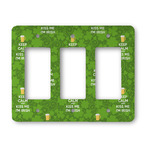 Kiss Me I'm Irish Rocker Style Light Switch Cover - Three Switch