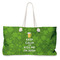 Kiss Me I'm Irish Large Tote Bag with Rope Handles