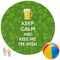 Kiss Me I'm Irish Round Beach Towel (Personalized)