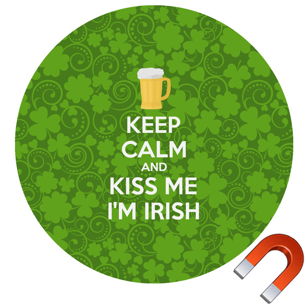Custom Kiss Me I'm Irish Car Magnet (Personalized)