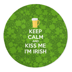 Kiss Me I'm Irish 5' Round Indoor Area Rug
