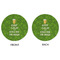 Kiss Me I'm Irish Round Linen Placemats - APPROVAL (double sided)