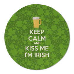 Kiss Me I'm Irish Round Linen Placemat