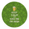 Kiss Me I'm Irish Round Linen Placemats - FRONT (Single Sided)