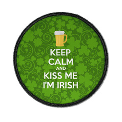 Kiss Me I'm Irish Iron On Round Patch