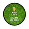 Kiss Me I'm Irish Iron On Round Patch