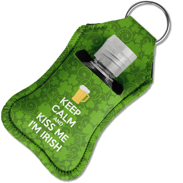 Kiss Me I'm Irish Sanitizer Holder Keychain - Small in Case