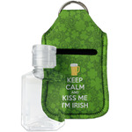 Kiss Me I'm Irish Hand Sanitizer & Keychain Holder - Small