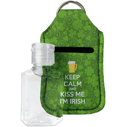 Kiss Me I'm Irish Hand Sanitizer & Keychain Holder