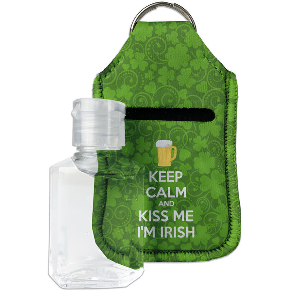 Custom Kiss Me I'm Irish Hand Sanitizer & Keychain Holder