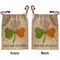 Kiss Me I'm Irish Santa Sack - Front & Back