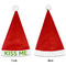 Kiss Me I'm Irish Santa Hats - Front and Back (Single Print) APPROVAL