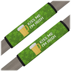 Kiss Me I'm Irish Seat Belt Covers (Set of 2) (Personalized)
