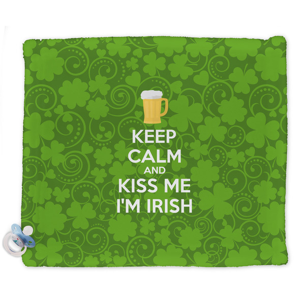 Custom Kiss Me I'm Irish Security Blankets - Double Sided