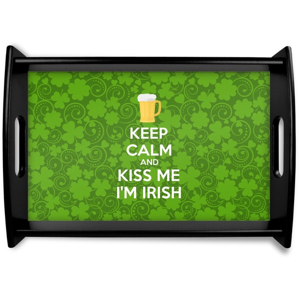 Custom Kiss Me I'm Irish Wooden Tray