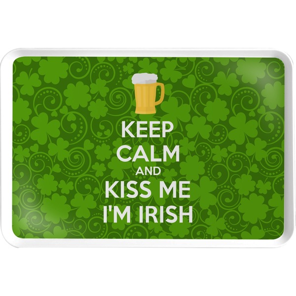 Custom Kiss Me I'm Irish Serving Tray (Personalized)